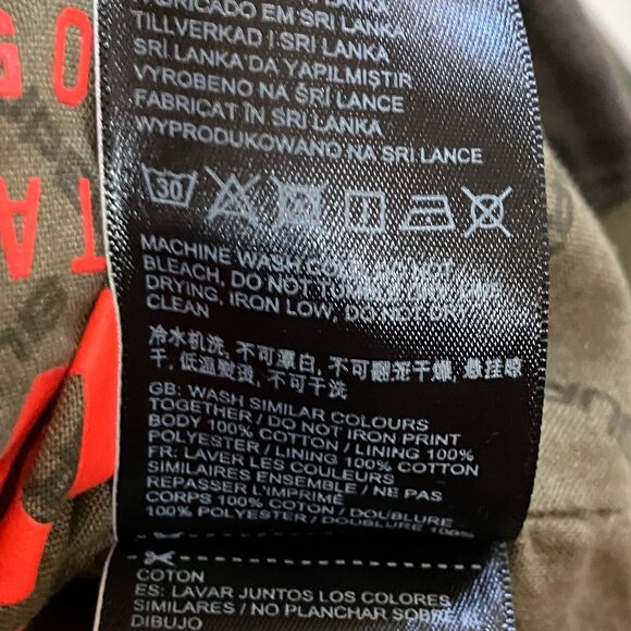 Superdry Mens Rookie Edition Camo Patch Military Jacket Size Large Green AN EXC - Picture 9 of 12